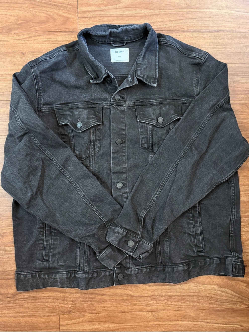 Old Navy Black Washed Denim Jacket